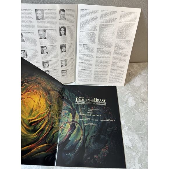 Beauty And The Beast Souvenir Program Disney Broadway Musical Play - Picture 4 of 5